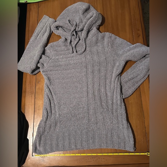 Vera Wang | Oversized Grey Tunic Hooded Sweatshirt | XS | Simply Vera Vera Wang - Picture 6 of 15